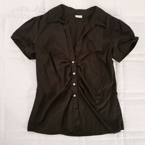 3/$45 | Suzy Shier | Black Blouse Shortsleeve Gems